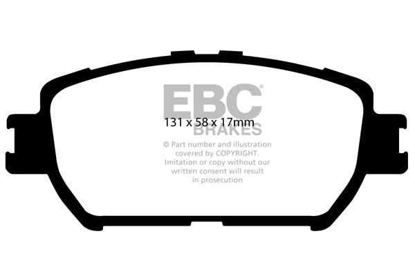 EBC Brakes Ultimax OE Replacement Brake Pad Set – DP1642