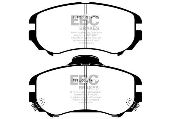 EBC Brakes Ultimax OE Replacement Brake Pad Set DP1643 - Performance HQ - United Kingdom