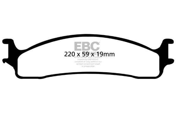 EBC Brakes Yellowstuff 4000 Series Street – DP41650R