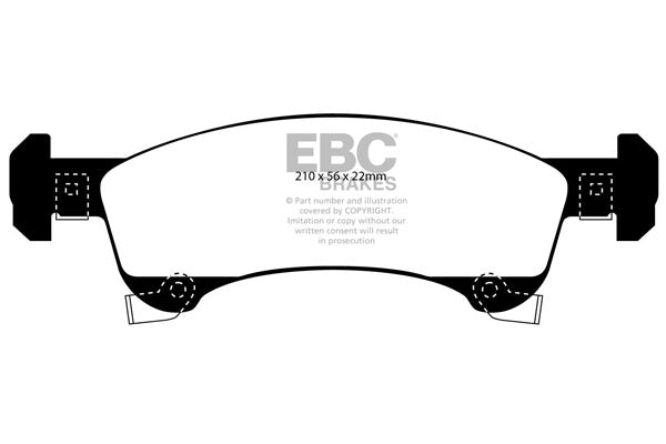 EBC Brakes Yellowstuff 4000 Series Street – DP41650R