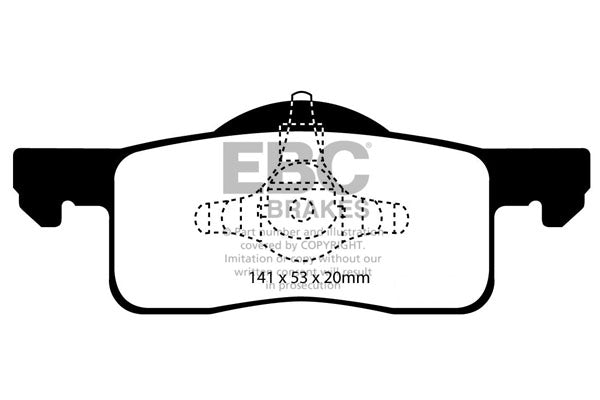 EBC Brakes Yellowstuff 4000 Series Street – DP41652R