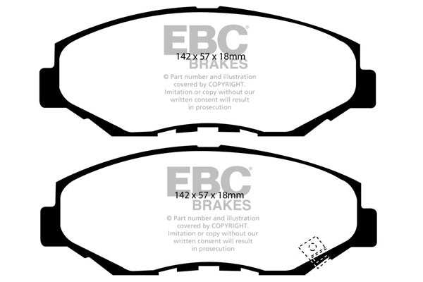 EBC Brakes Bundle Front 282mm BSD Discs with Greenstuff 2000 Pads PD16KF062 - Performance HQ - United Kingdom