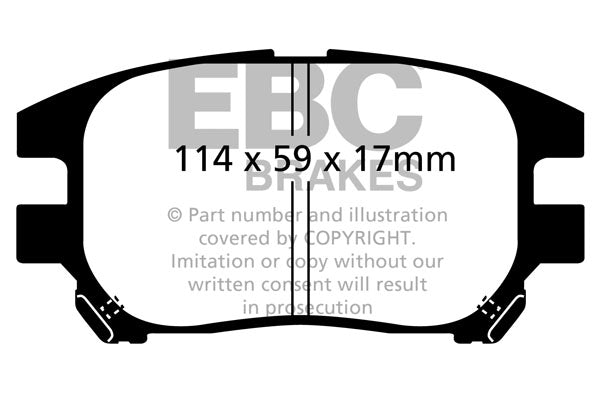 EBC Brakes Ultimax OE Replacement Brake Pad Set – DP1658