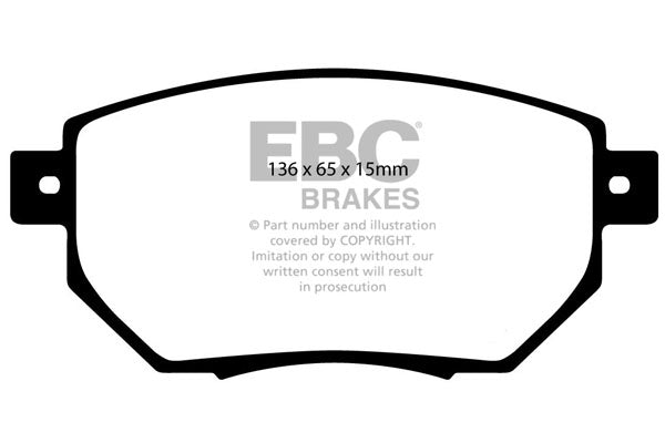 EBC Brakes Yellowstuff 4000 Series Street – DP41659R