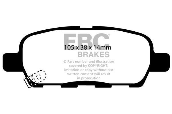 EBC Brakes Bundle – Rear 292mm GD Discs with Bluestuff Pads – PD14KR293