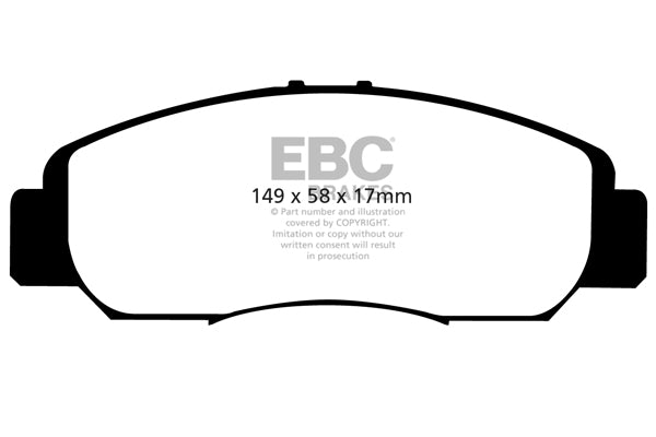 EBC Brakes Bundle – Front 282mm BSD Discs with Yellowstuff Pads – PD18KF061