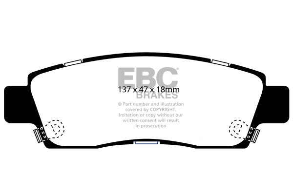 EBC Brakes Yellowstuff 4000 Series Street – DP41669R