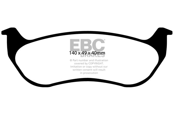 EBC Brakes Yellowstuff 4000 Series Street – DP41673R