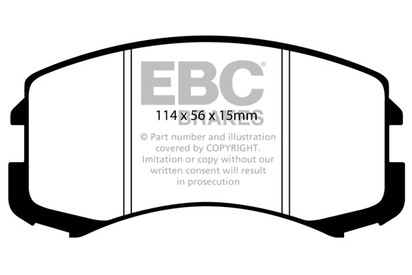 EBC Brakes Ultimax OE Replacement Brake Pad Set – DP1678