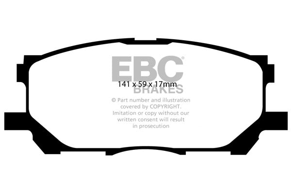 EBC Brakes Yellowstuff 4000 Series Street – DP41681R