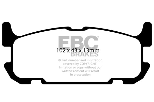 EBC Brakes Yellowstuff 4000 Series Street – DP41681R