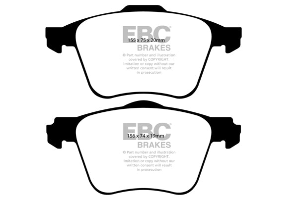 EBC Brakes Yellowstuff 4000 Series Street – DP41687R