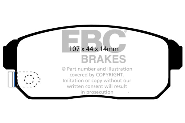 EBC Brakes Bundle – Rear 302mm GD Discs with Bluestuff Pads – PD14KR304