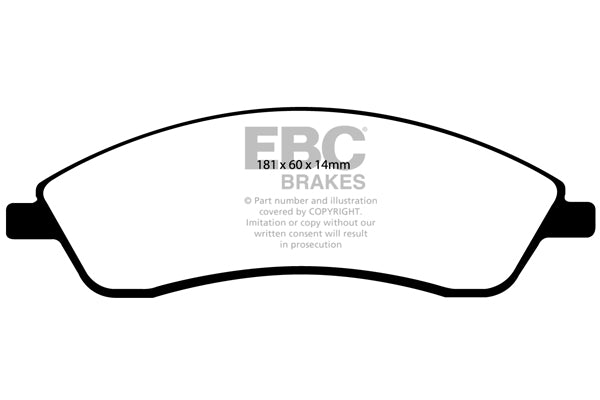 EBC Brakes Yellowstuff 4000 Series Street – DP41691R