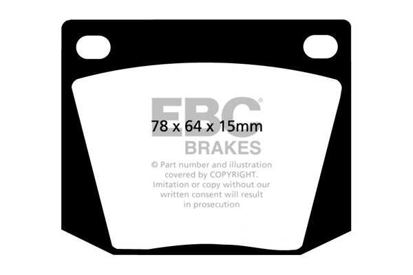 EBC Brakes Greenstuff 2000 Series Sport Brake Pad Set DP2169 - Performance HQ - United Kingdom