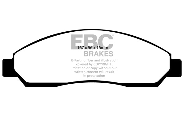 EBC Brakes Yellowstuff 4000 Series Street – DP41705R