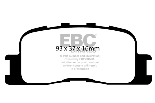 EBC Brakes Ultimax OE Replacement Brake Pad Set – DP1716