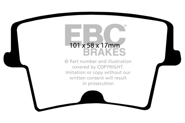 EBC Brakes Yellowstuff 4000 Series Street – DP41722R