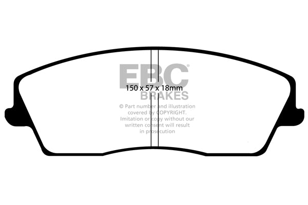 EBC Brakes Yellowstuff 4000 Series Street – DP41723R