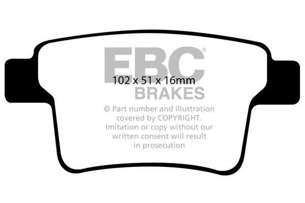 EBC Brakes Ultimax OE Replacement Brake Pad Set DP1731 - Performance HQ - United Kingdom