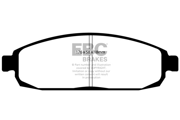 EBC Brakes Yellowstuff 4000 Series Street – DP41732R