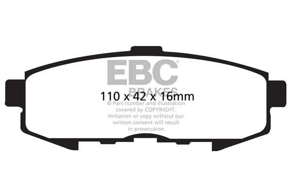 EBC Brakes Ultimax OE Replacement Brake Pad Set – DP1733