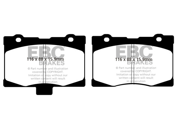 EBC Brakes Yellowstuff 4000 Series Street – DP41732R