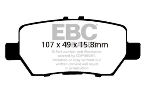 EBC Brakes Ultimax OE Replacement Brake Pad Set DP1736 - Performance HQ - United Kingdom