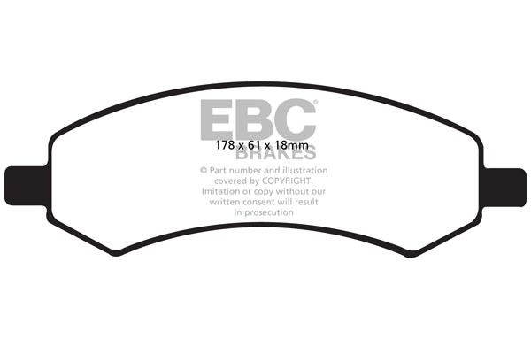 EBC Brakes Yellowstuff 4000 Series Street – DP41738R