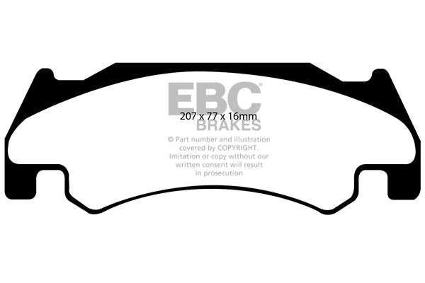 EBC Brakes Bundle Front 380mm GD Discs with Greenstuff 6000 Pads PD11KF667 - Performance HQ - United Kingdom