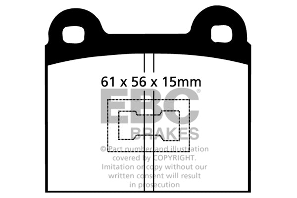 EBC Brakes Ultimax OE Replacement Brake Pad Set – DP174