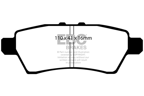 EBC Brakes Ultimax OE Replacement Brake Pad Set – DP1748