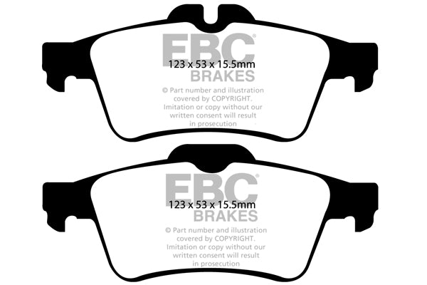 EBC Brakes Bundle – Rear 302mm BSD Discs with Bluestuff Pads – PD19KR331