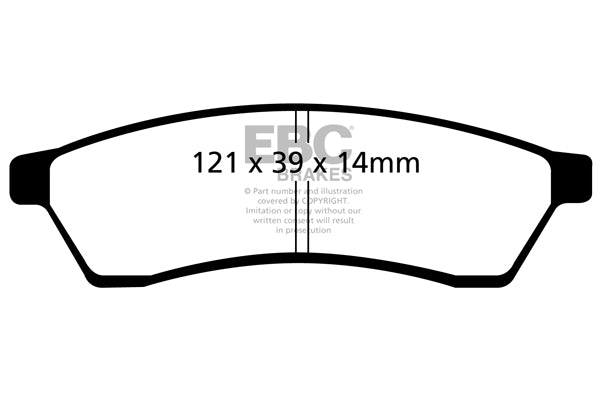 EBC Brakes Ultimax OE Replacement Brake Pad Set – DP1751