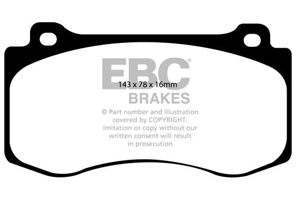 EBC Brakes Bundle Front 360mm GD Discs with Yellowstuff Pads PD13KF399 - Performance HQ - United Kingdom