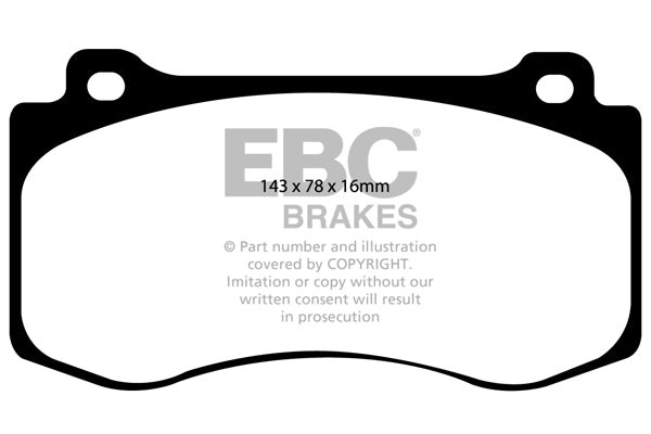 EBC Brakes Yellowstuff 4000 Series Street – DP41764R