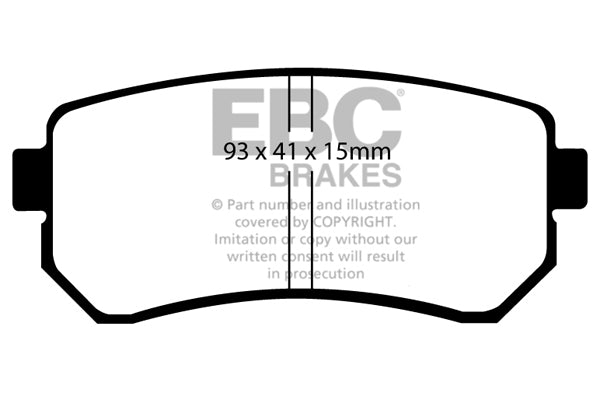 EBC Brakes Yellowstuff 4000 Series Street – DP41766R
