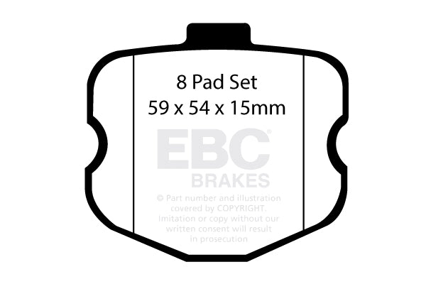 EBC Brakes Bundle – Rear 340mm GD Discs with Bluestuff Pads – PD14KR339