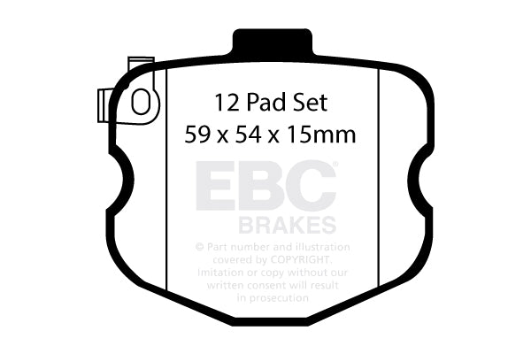EBC Brakes Yellowstuff 4000 Series Street – DP41771/2R