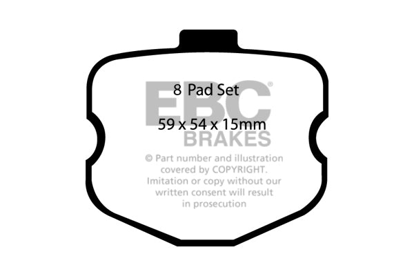 EBC Brakes Yellowstuff 4000 Series Street – DP41771/4R