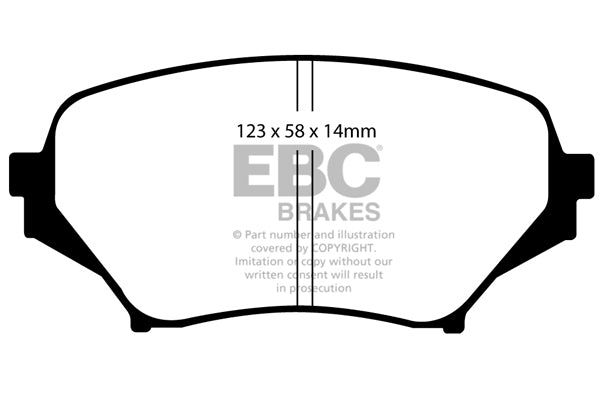 EBC Brakes Yellowstuff 4000 Series Street – DP41773R
