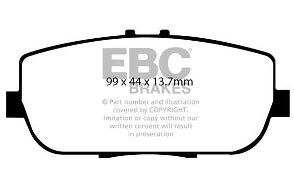EBC Brakes Greenstuff 2000 Series Sport Brake Pad Set DP21775 - Performance HQ - United Kingdom