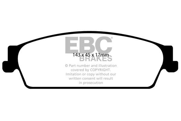 EBC Brakes Ultimax OE Replacement Brake Pad Set DP1780 - Performance HQ - United Kingdom
