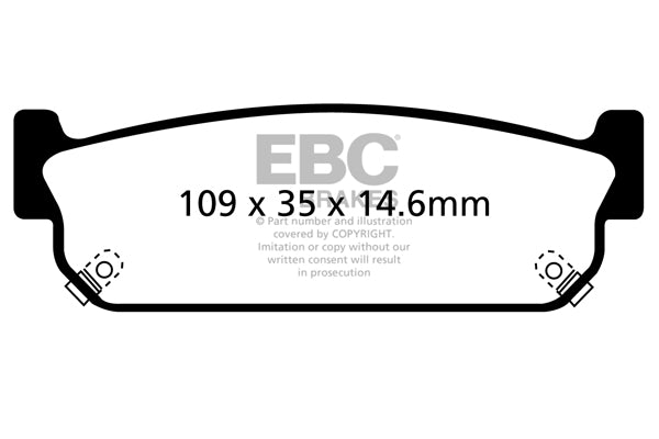EBC Brakes Yellowstuff 4000 Series Street – DP41784R