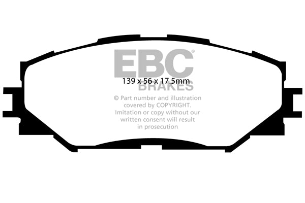EBC Brakes Ultimax OE Replacement Brake Pad Set – DP1791