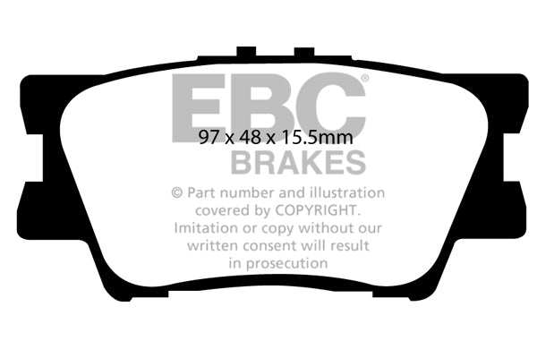 EBC Brakes Greenstuff 2000 Series Sport Brake Pad Set DP21793 - Performance HQ - United Kingdom