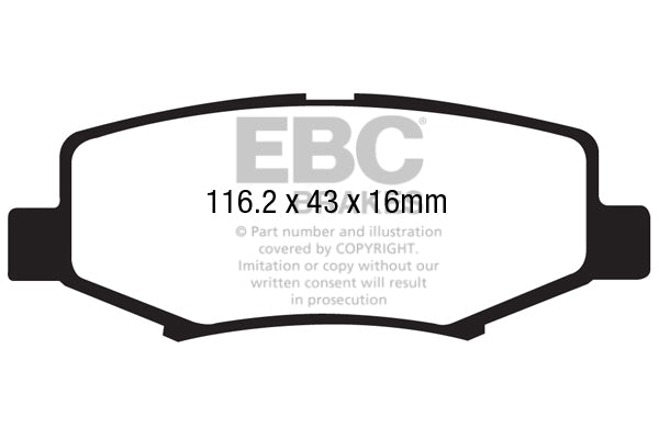 EBC Brakes Yellowstuff 4000 Series Street – DP41799R