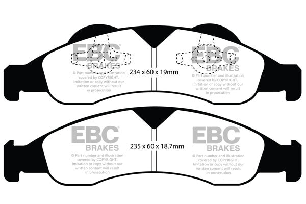 EBC Brakes Yellowstuff 4000 Series Street – DP41799R