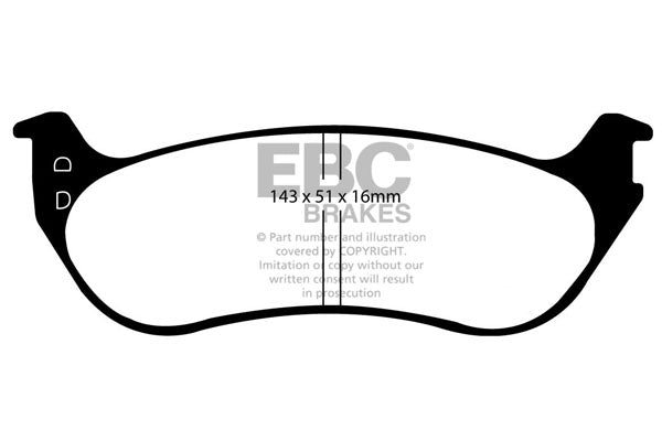 EBC Brakes Yellowstuff 4000 Series Street – DP41799R
