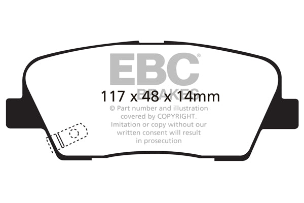 EBC Brakes Yellowstuff 4000 Series Street – DP41806R